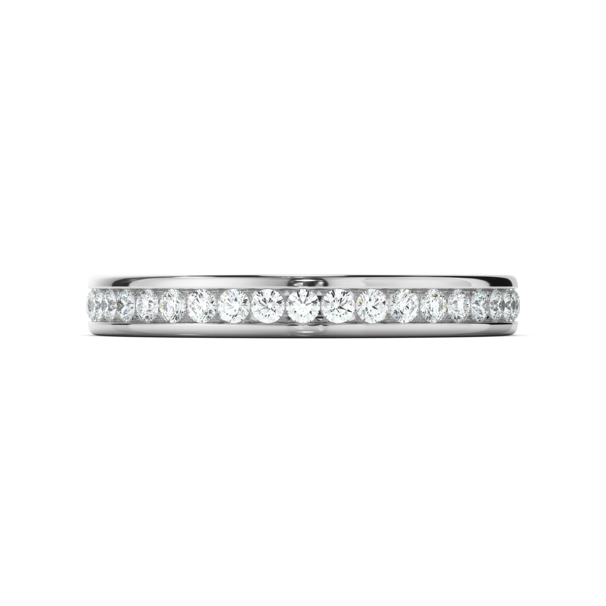 Camille - Diamond Channel Set Eternity Wedding Ring