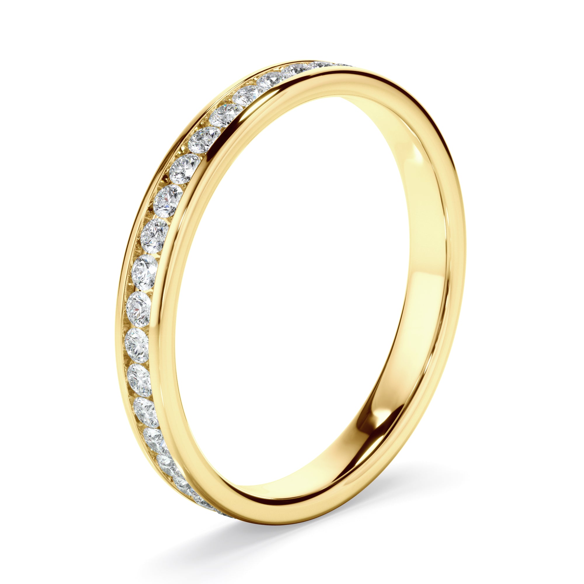 Camille - Diamond Channel Set Eternity Wedding Ring