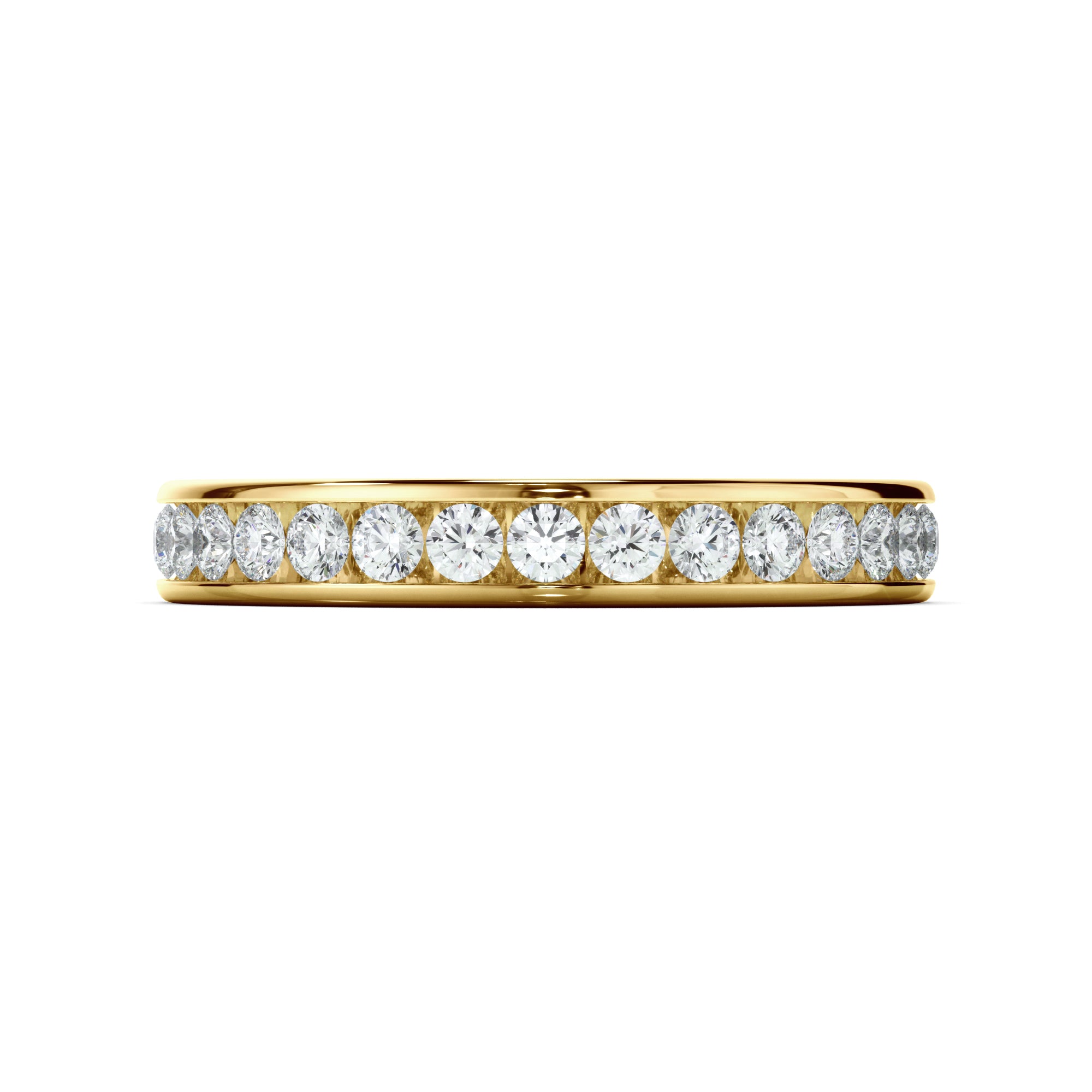 Titania - Diamond Channel Set Eternity Wedding Ring