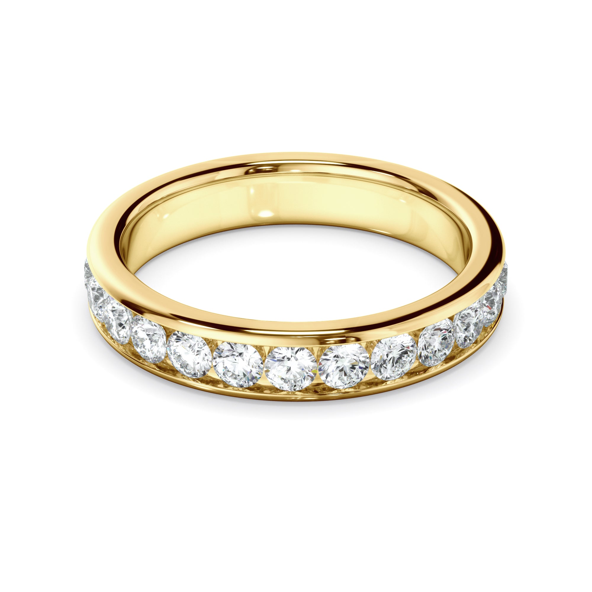 Elenora - Diamond Channel Set Eternity Wedding Ring