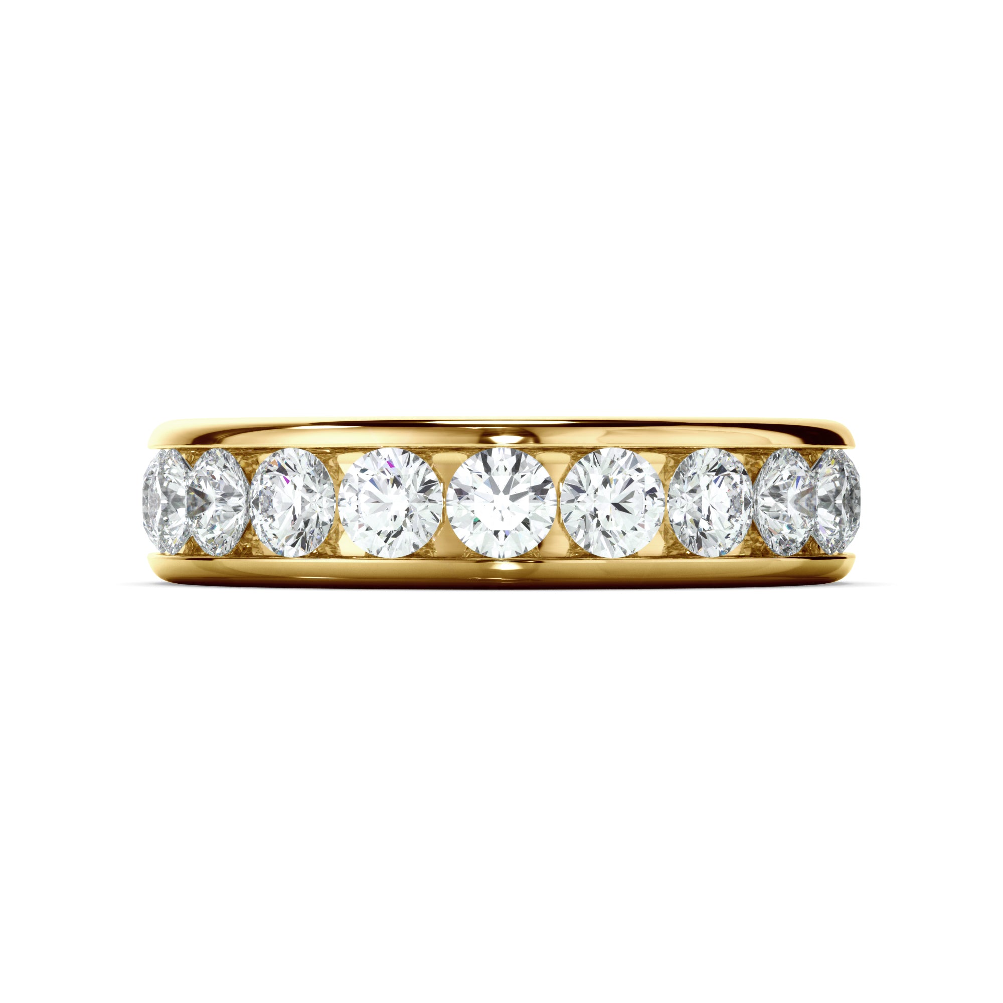 Lydia - Diamond Channel Set Eternity Wedding Ring