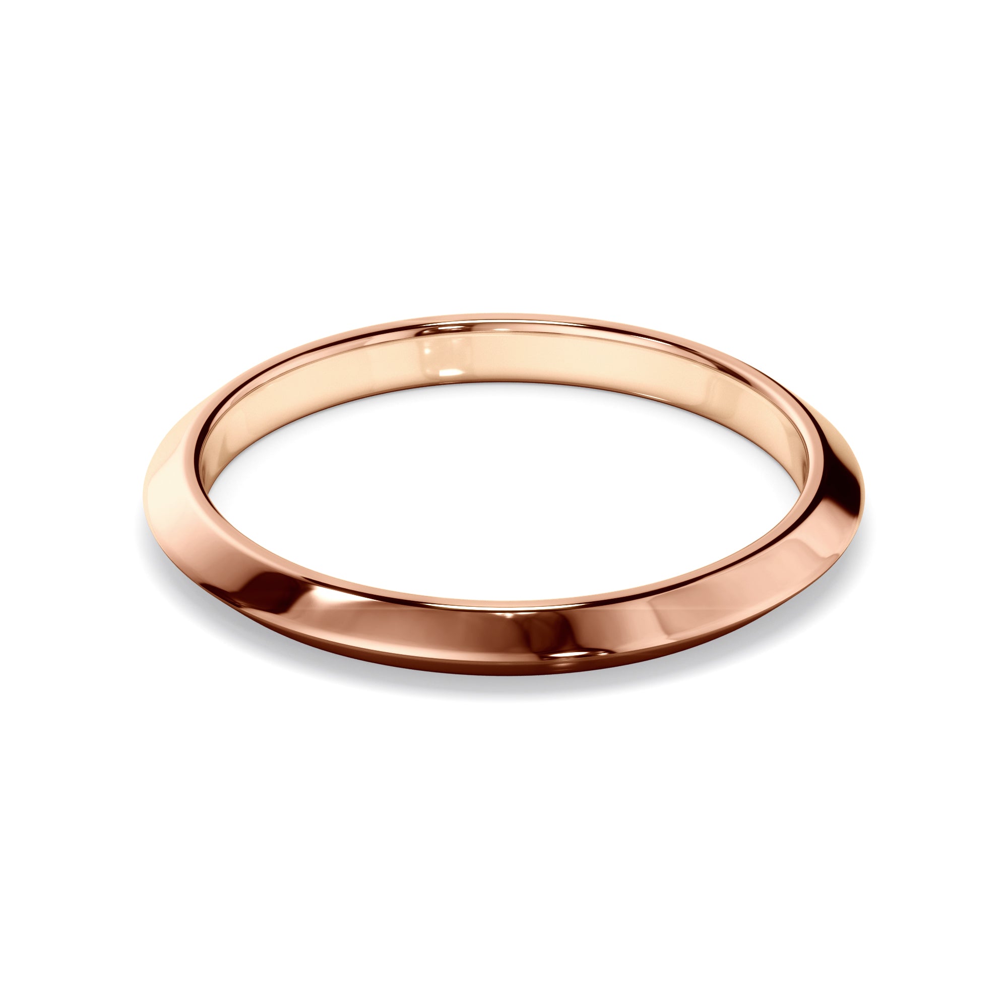 May - Plain Knife Edge Wedding Ring