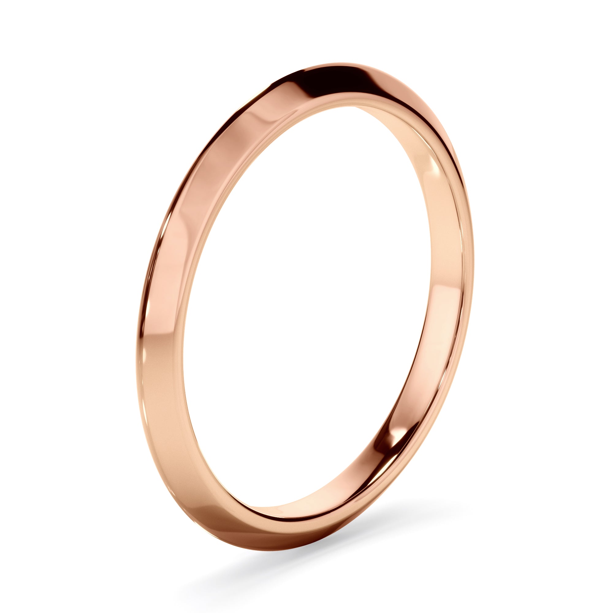 May - Plain Knife Edge Wedding Ring