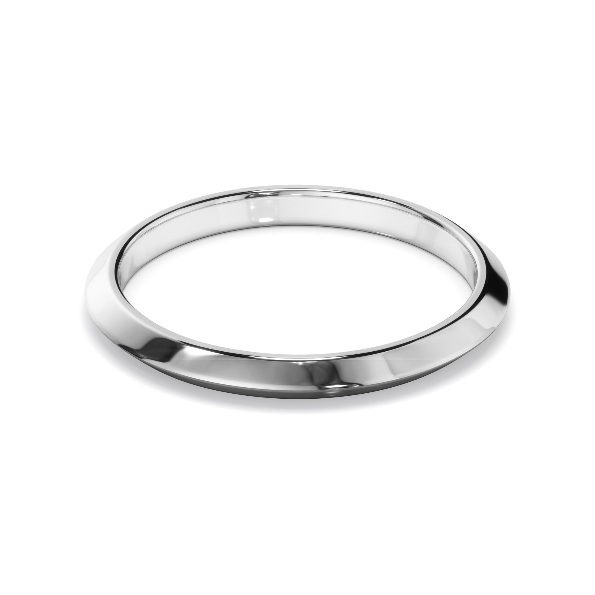 May - Plain Knife Edge Wedding Ring