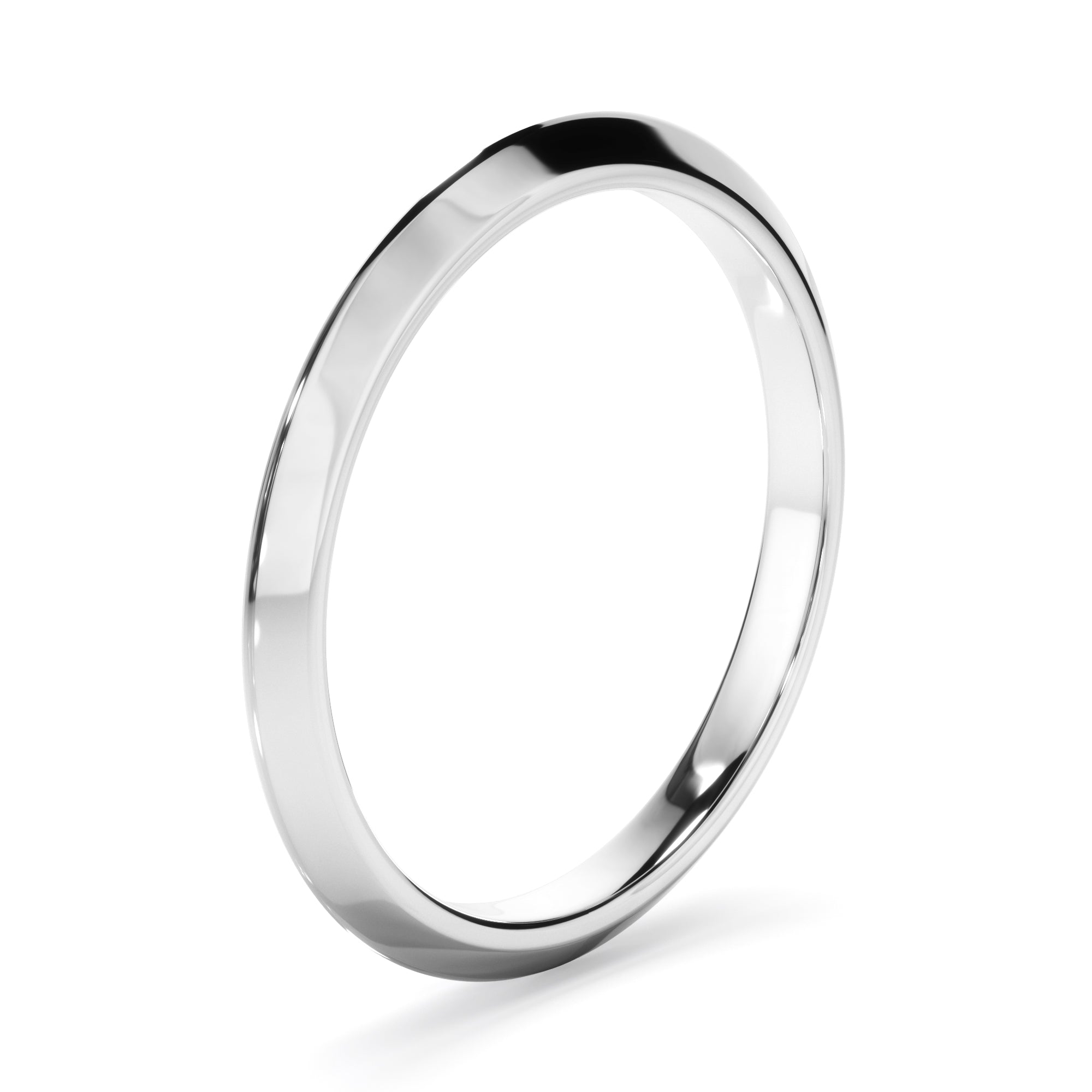 May - Plain Knife Edge Wedding Ring