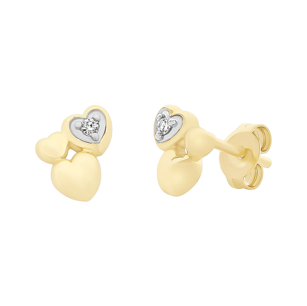 Three Hearts Stud