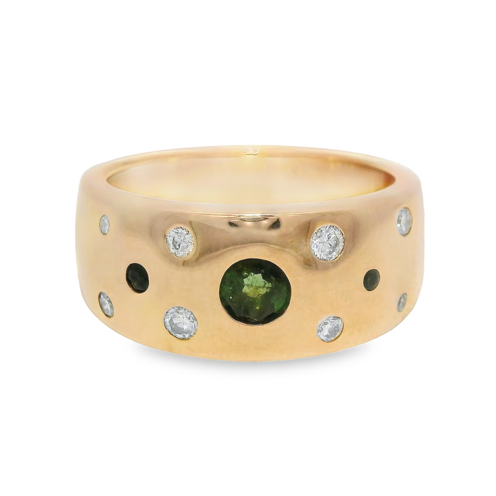 Diamond Gemstone Slave Ring