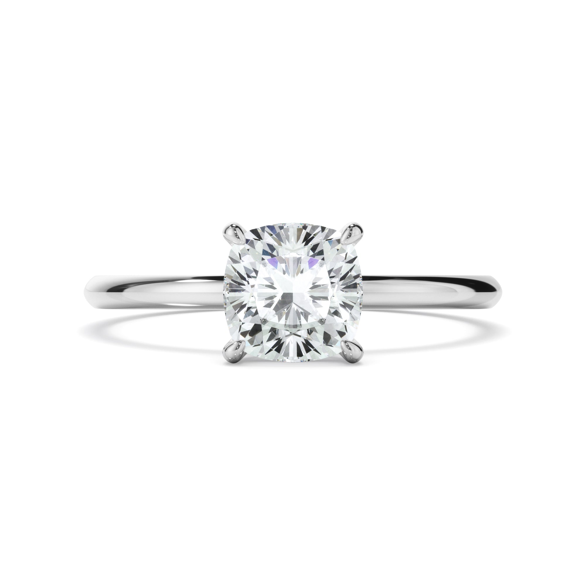 Rosalie - Cushion Cut Diamond Solitaire Engagement Ring