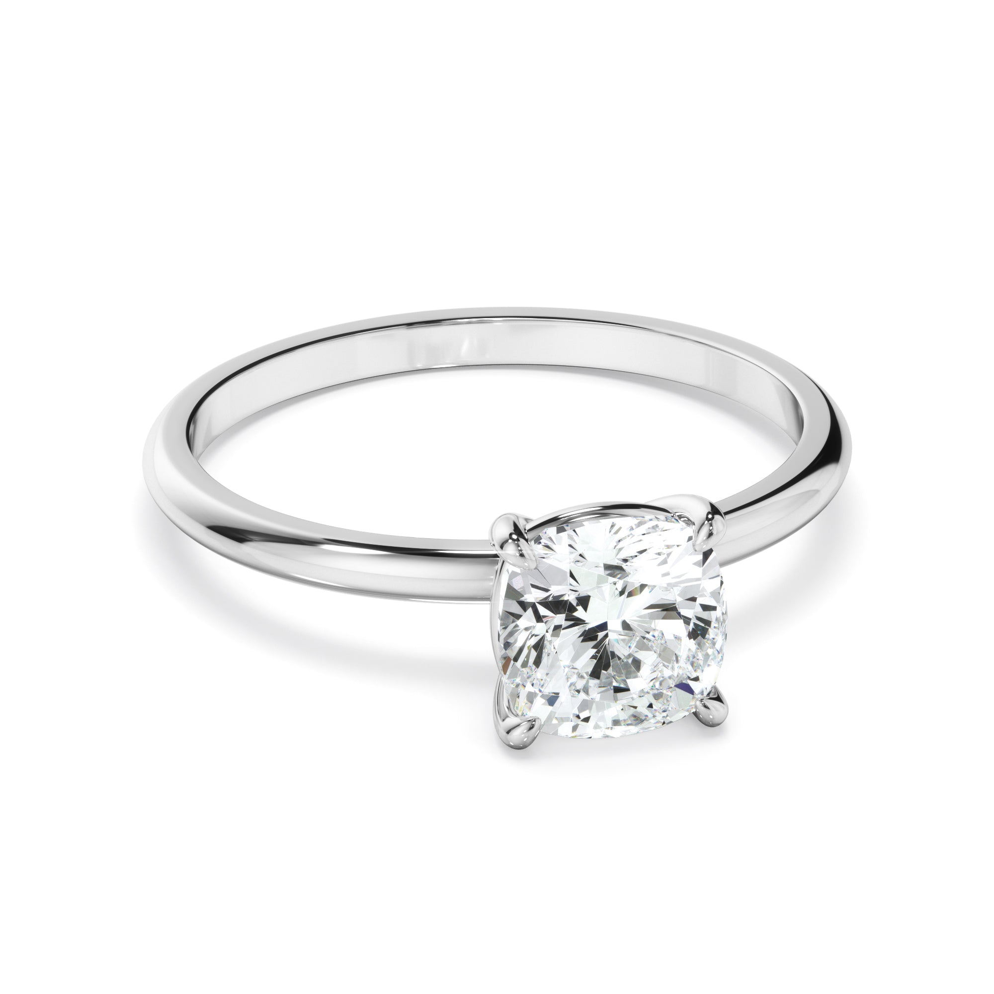 Rosalie - Cushion Cut Diamond Solitaire Engagement Ring