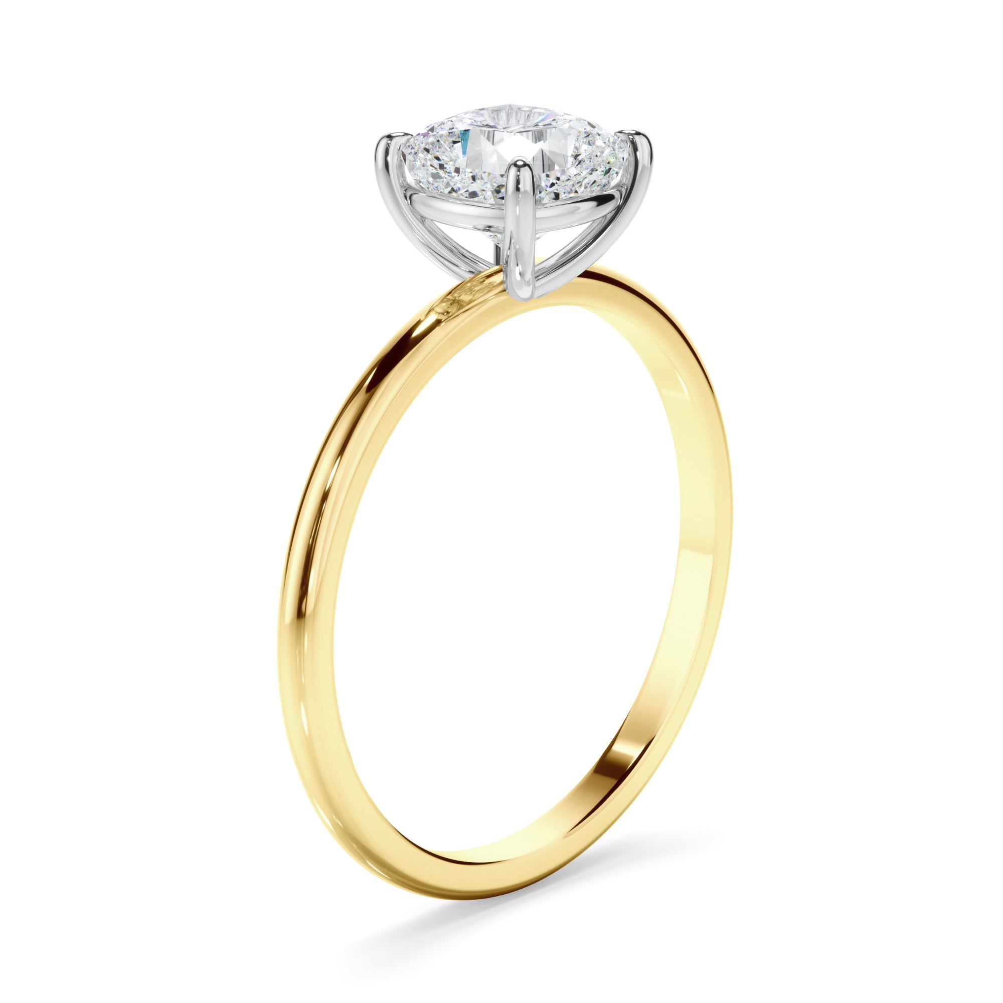 Rosalie - Cushion Cut Diamond Solitaire Engagement Ring