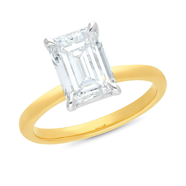 Alice 1.5ct Emerald Engagement Ring
