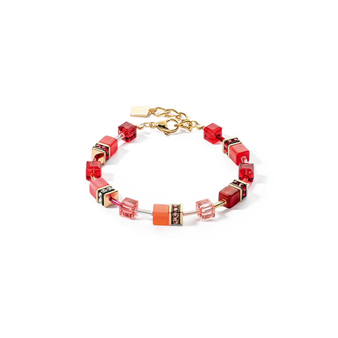 Coeur De Lion - GeoCube INFERNO Red Orange Bracelet