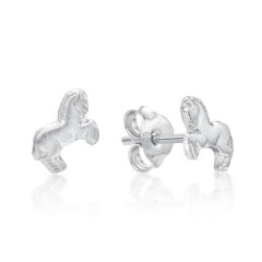 Silver Horse Earrings