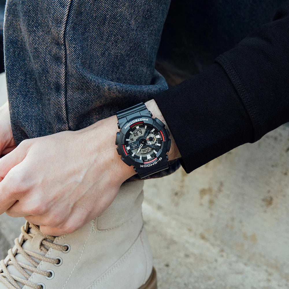Casio G-Shock Black Analogue Digital Mens Watch