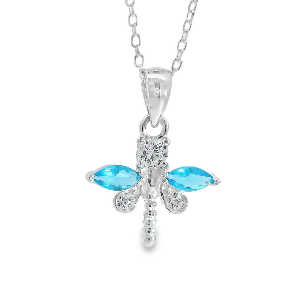 Blue Dragonfly Pendant