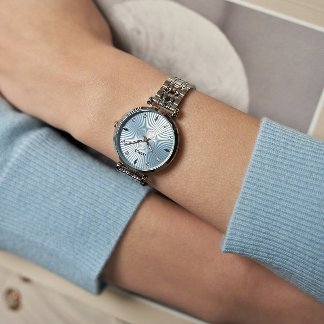 Lorus Silver and Light Blue Dress Watch