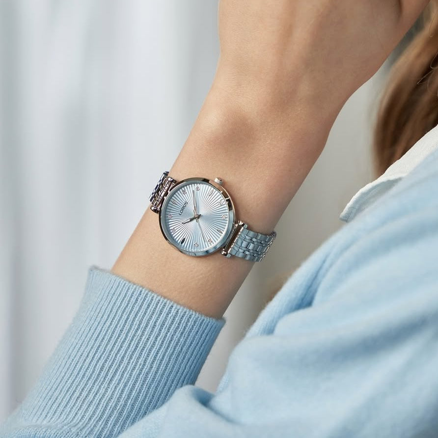 Lorus Silver and Light Blue Dress Watch