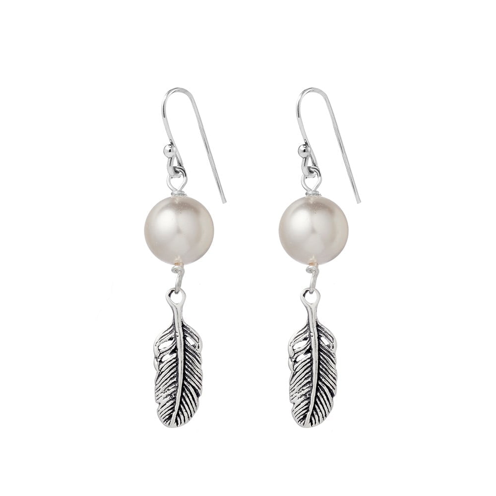 Feather Pearl Hooks