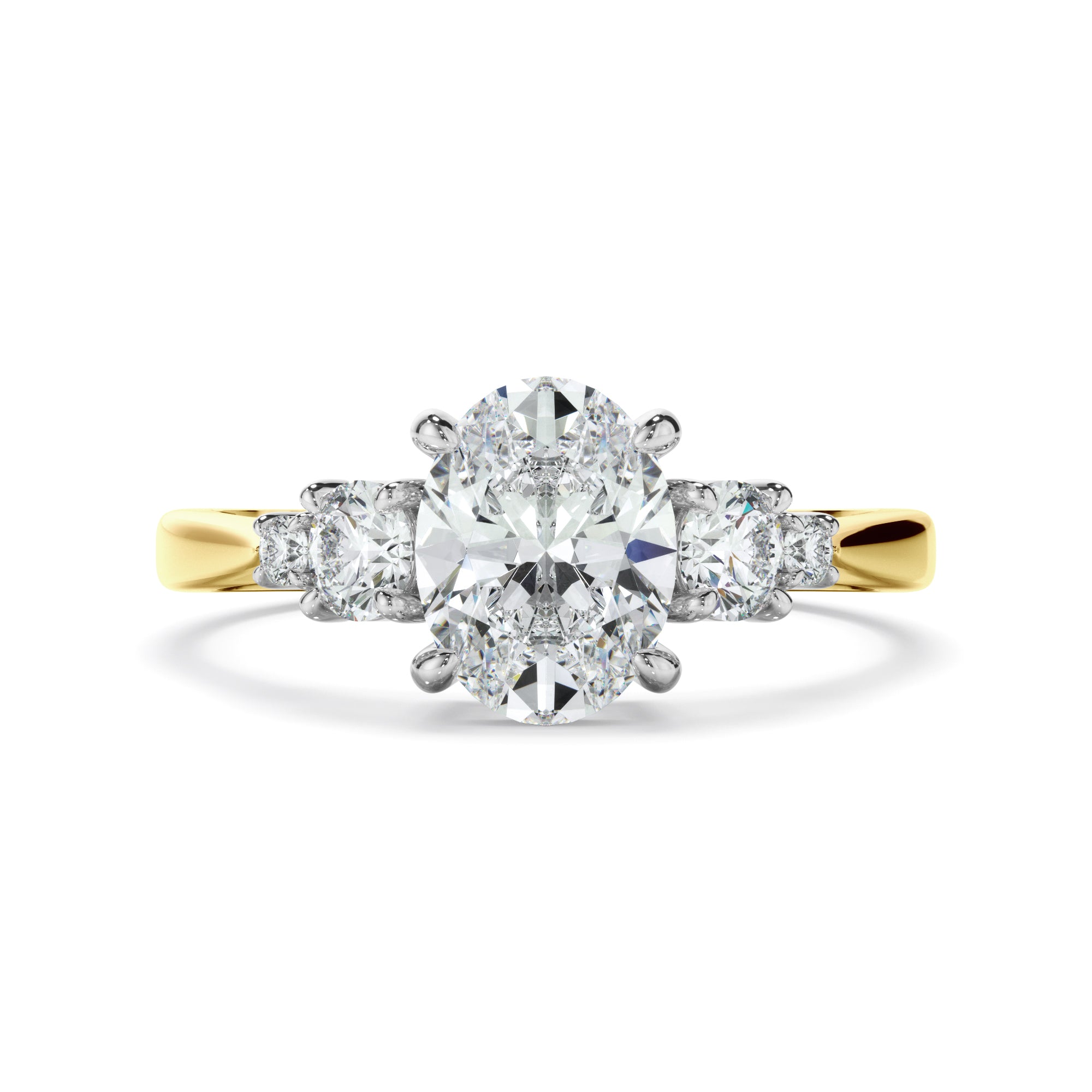 Paloma - Oval Cut Diamond Five Stone Engagement Ring