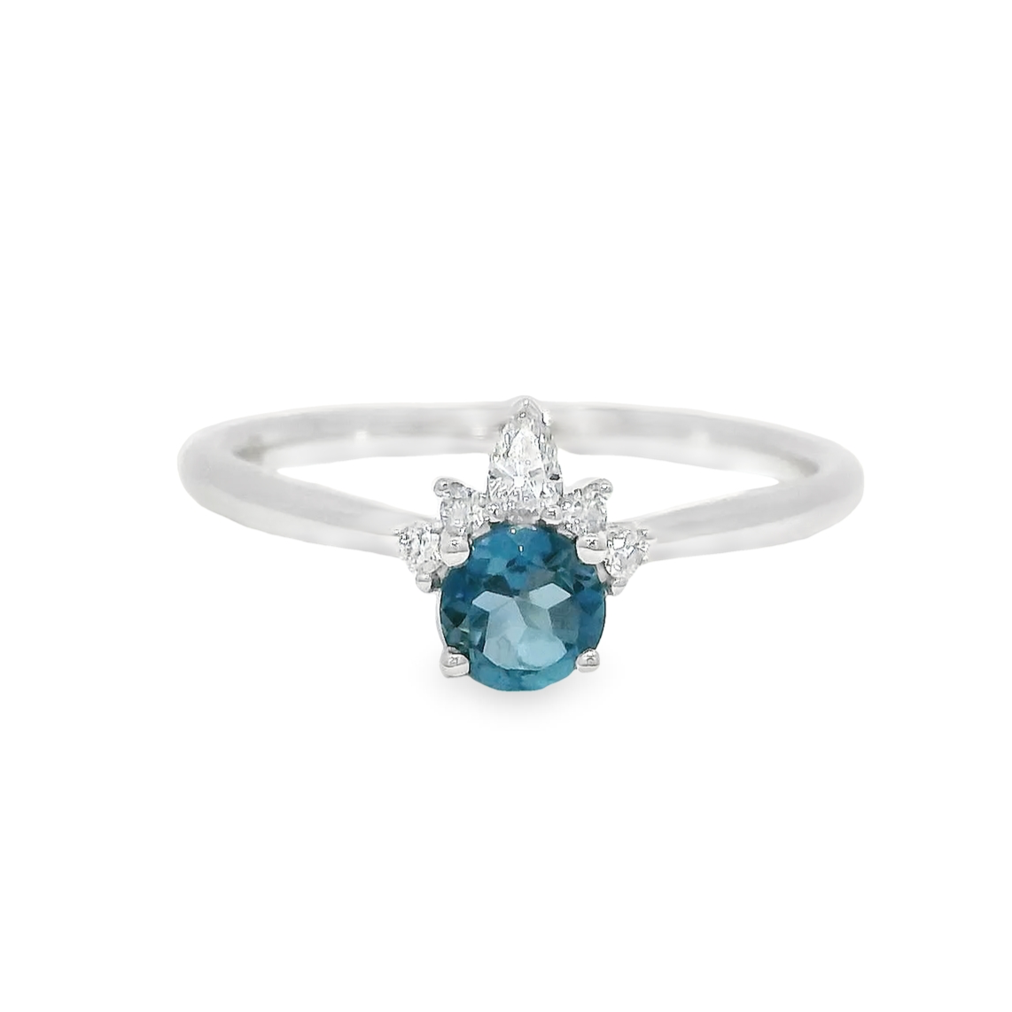 London Topaz Flame Ring