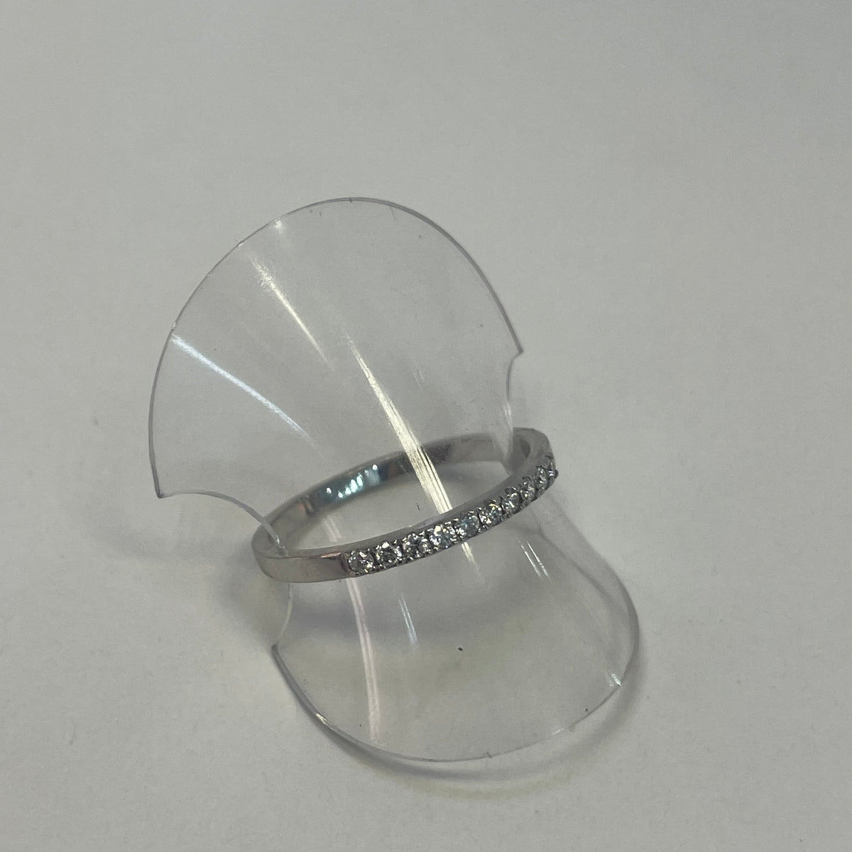Millie 9ct White Gold 0.15ct Diamond Eternity Ring (Size N)