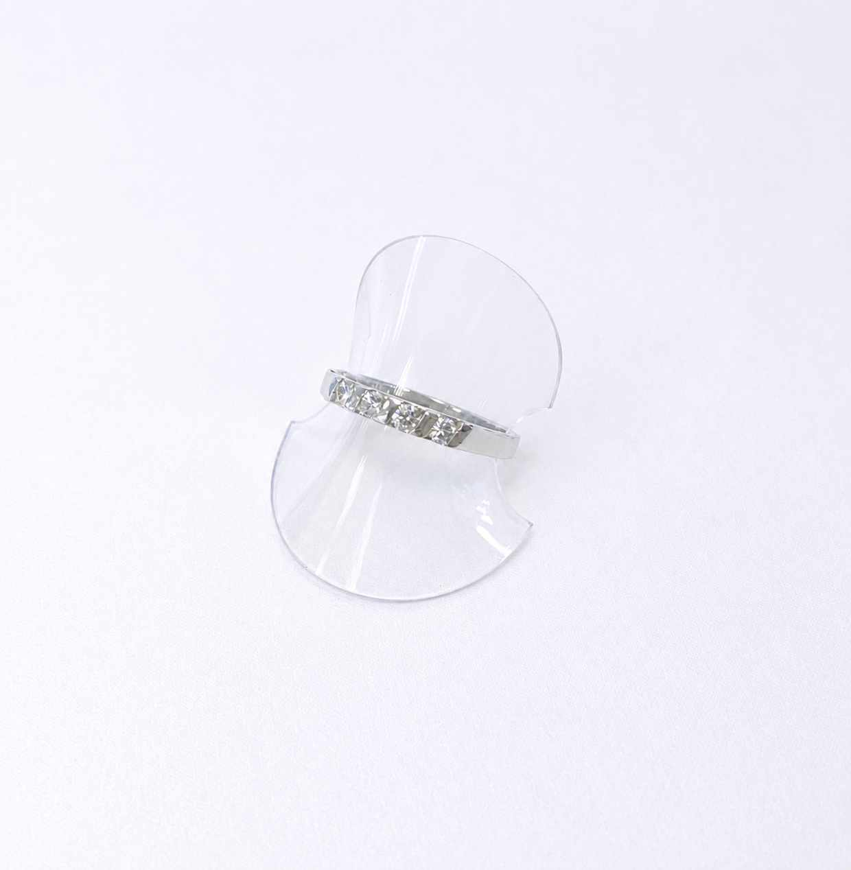 Misty 9ct White Gold Diamond 0.28ct Eternity Ring (Size P)
