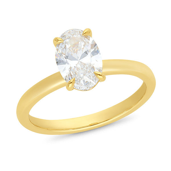 Sarah 1.5ct Oval Diamond Engagement Ring