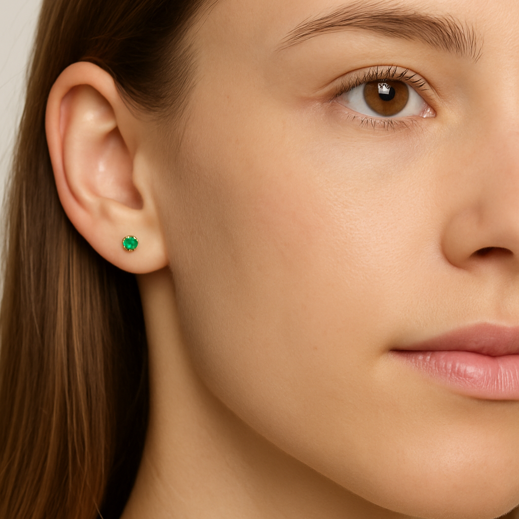Brandi Studs (Emerald)