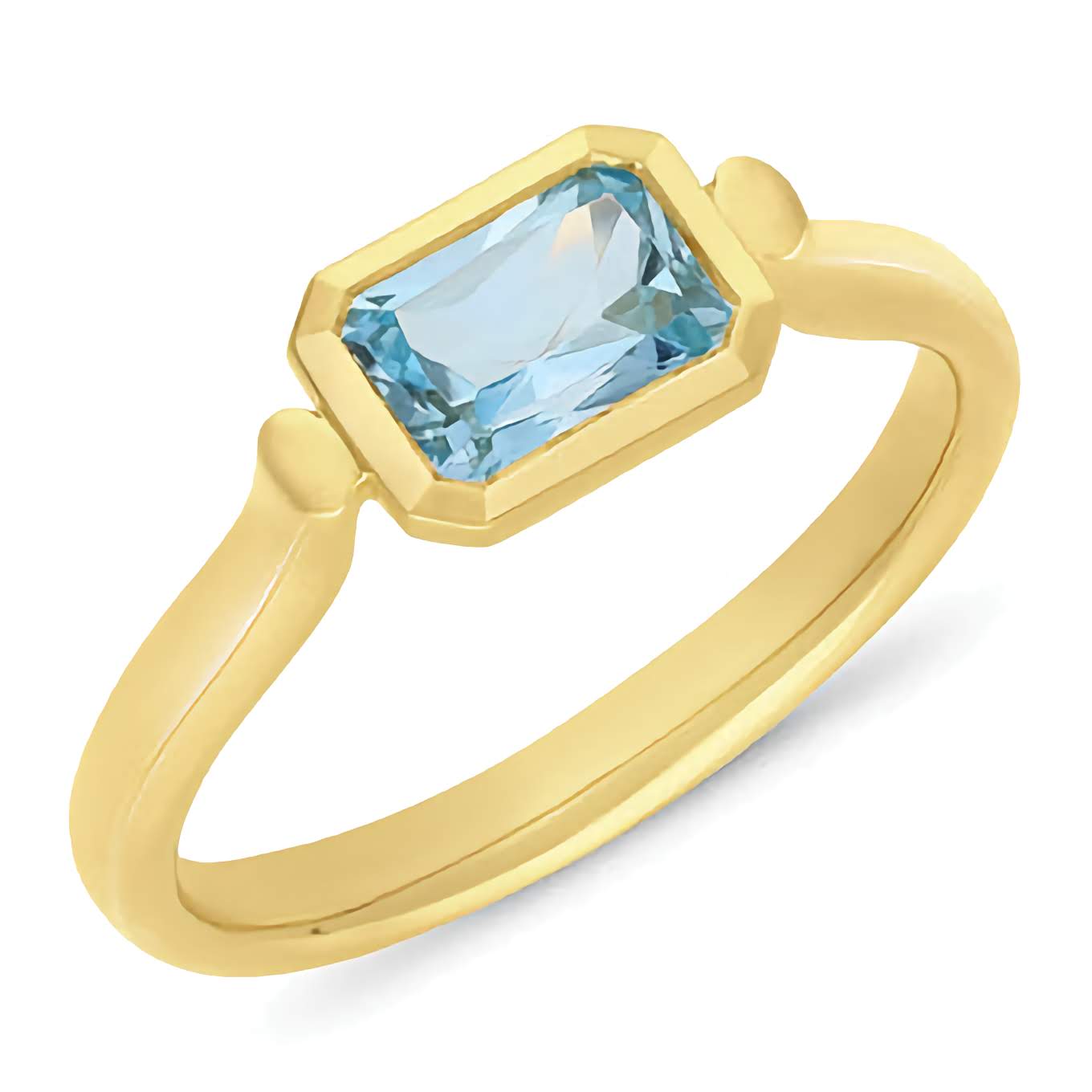 Ava Radiant Blue Topaz Ring