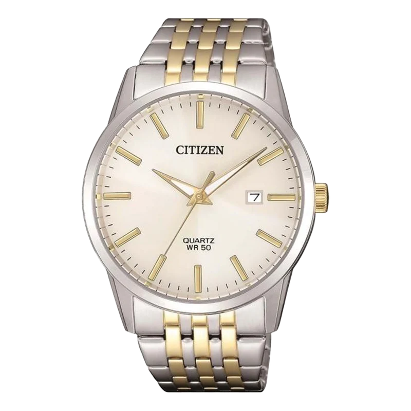 Citizen Mens Two-Tone Dress Watch Cream Dial