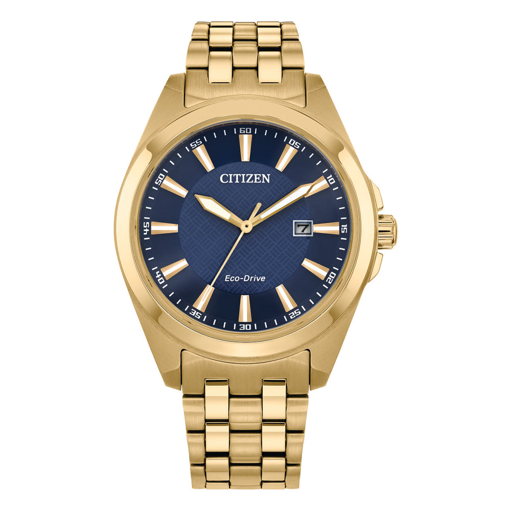 Citizen Mens Blue & Gold Dress Watch