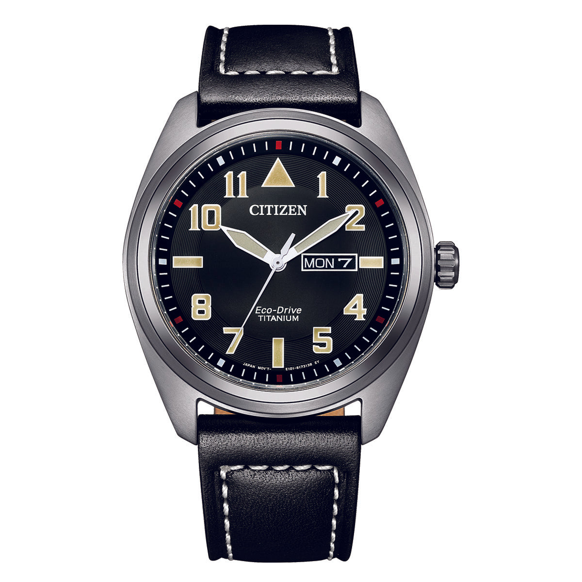 Citizen Men's Black Leather Watch