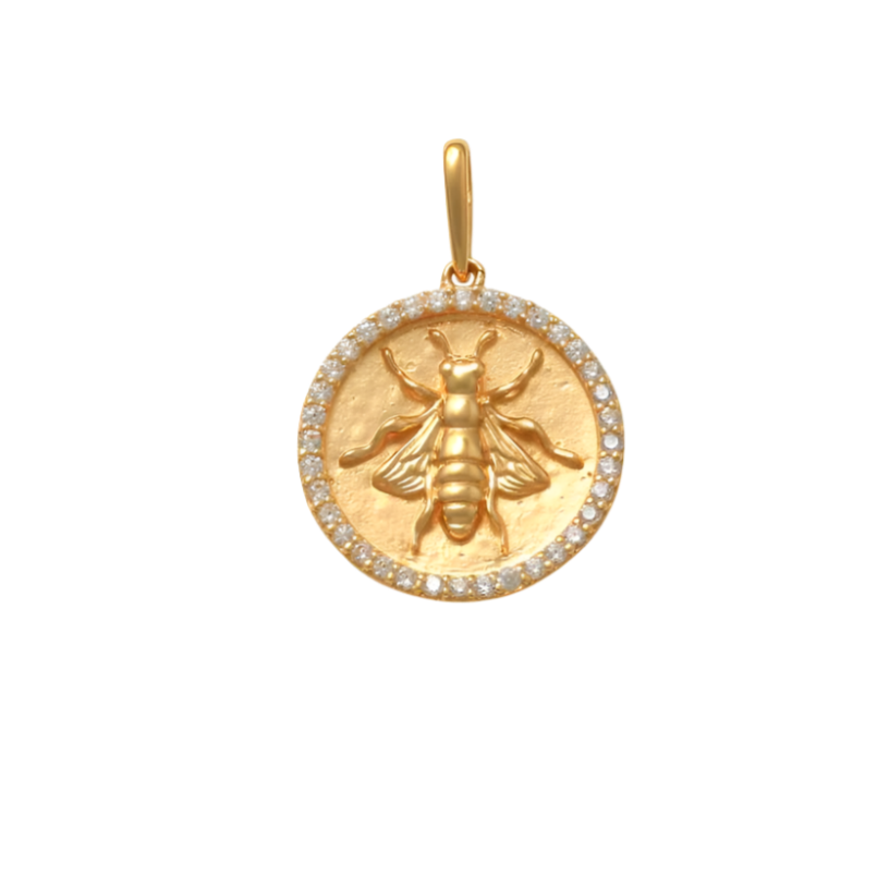 Bee Medallion Pendant