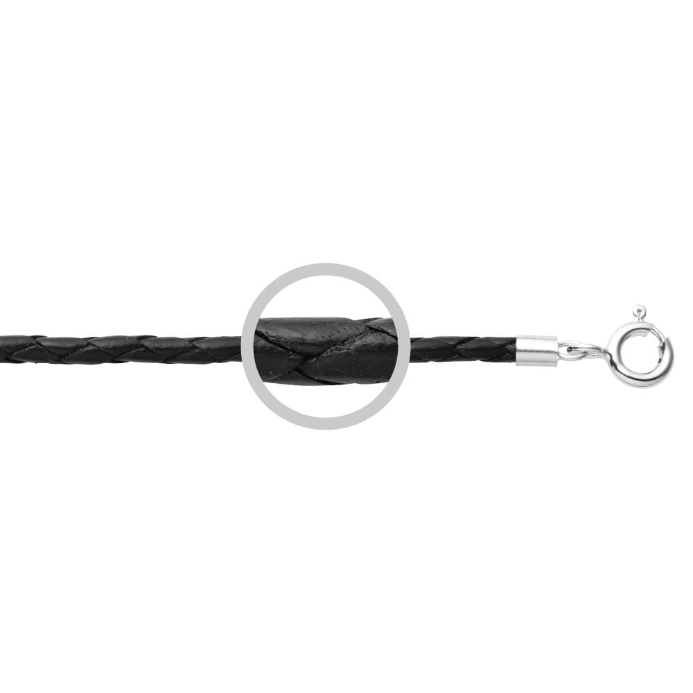 Black Leather Necklace