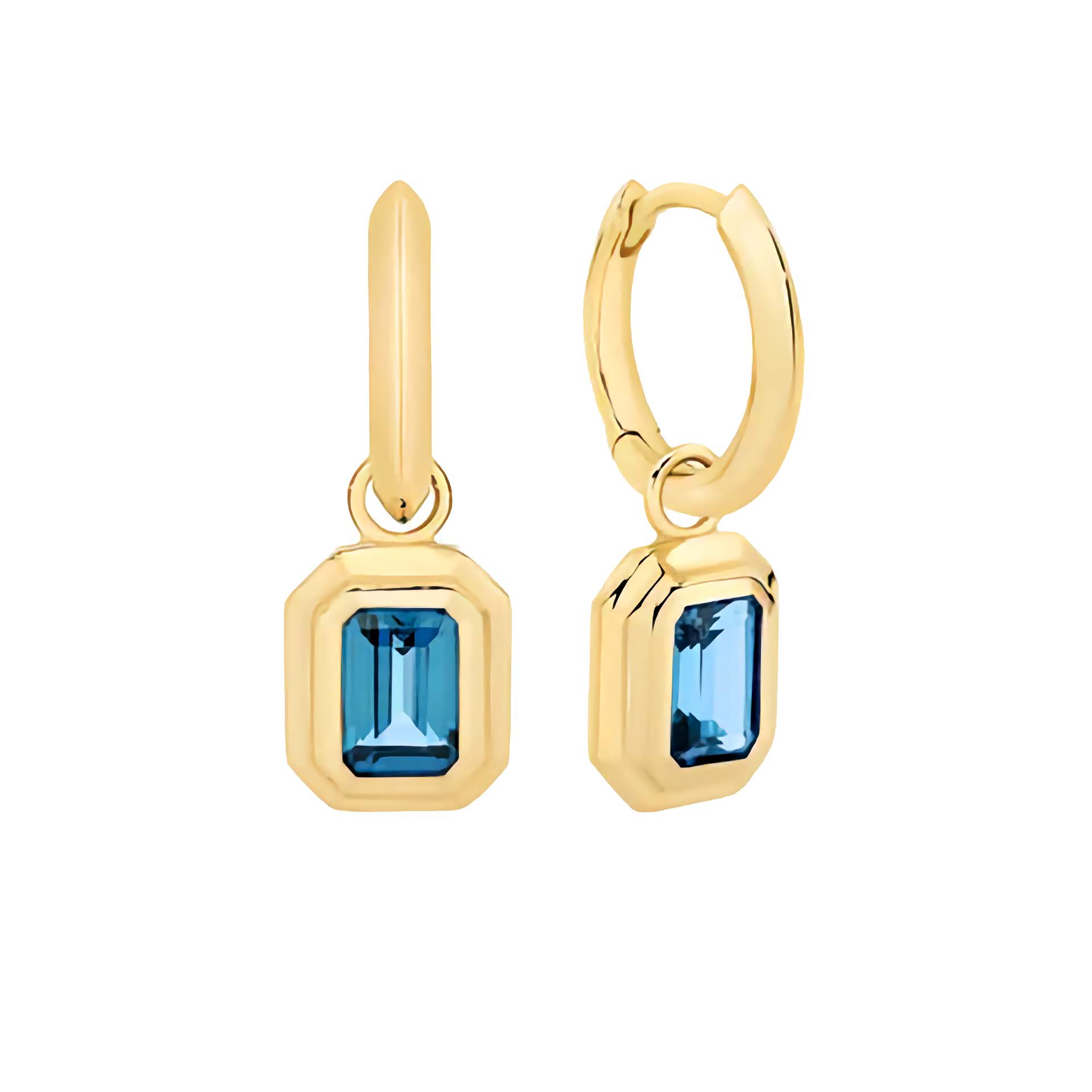 Brinley London Blue Topaz Earrings