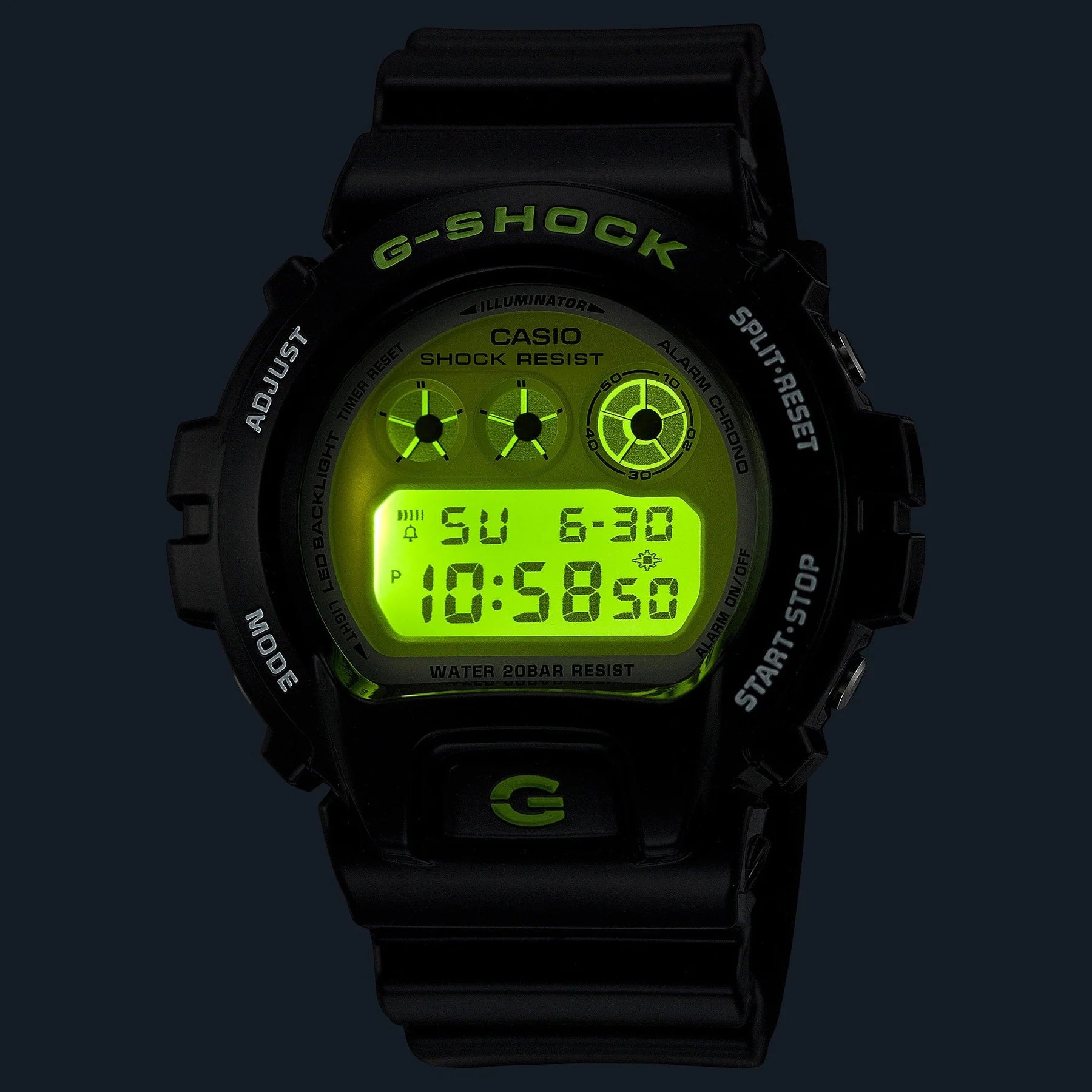 Casio G-Shock Green & Black Digital Mens Watch