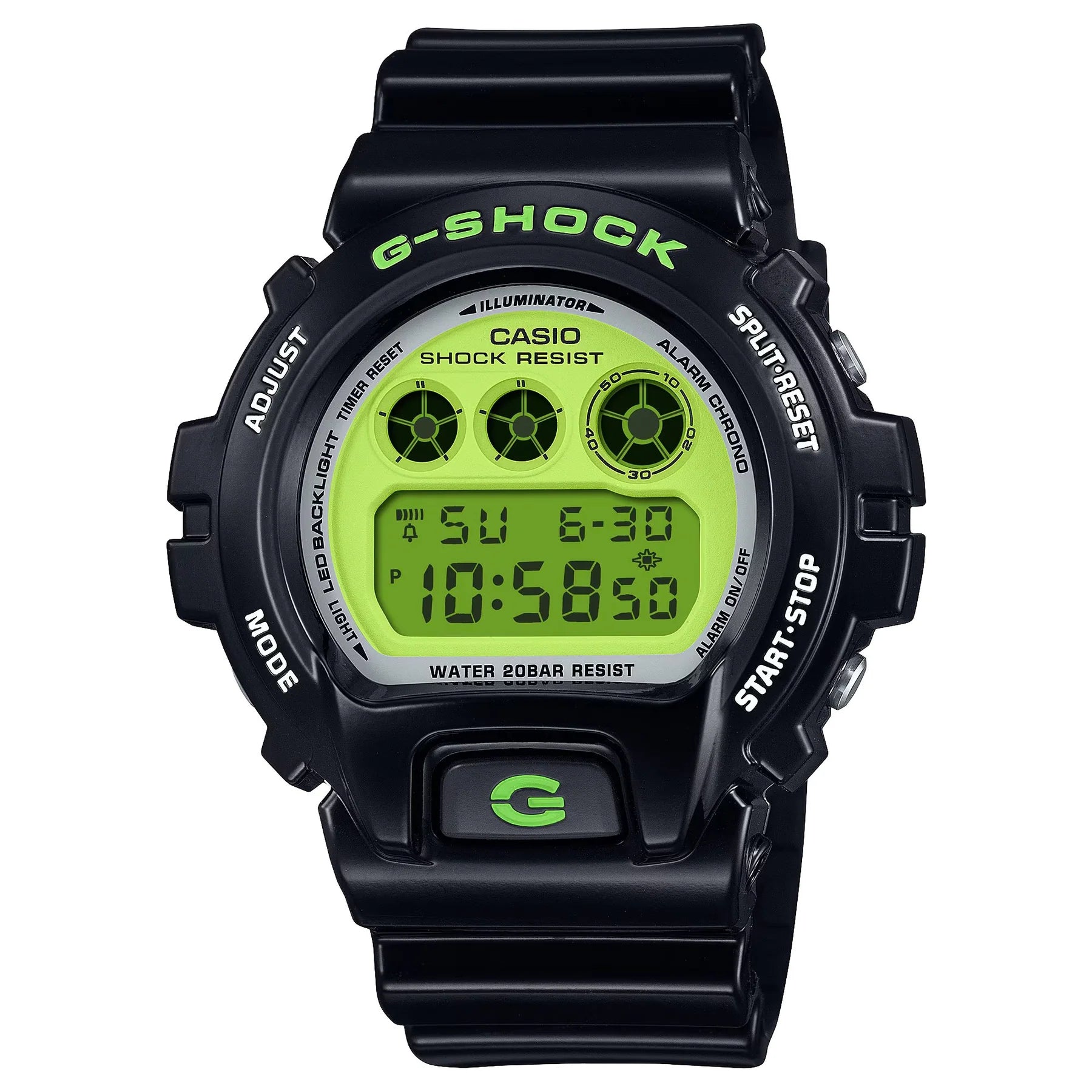 Casio G-Shock Green & Black Digital Mens Watch