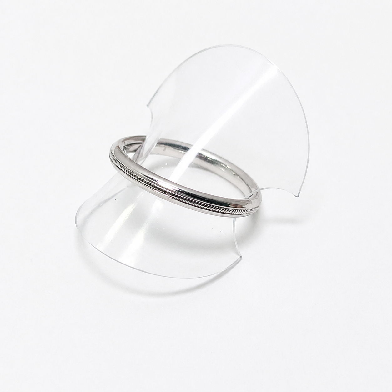 Paisley 9ct White Gold Stacker Ring (Size O)
