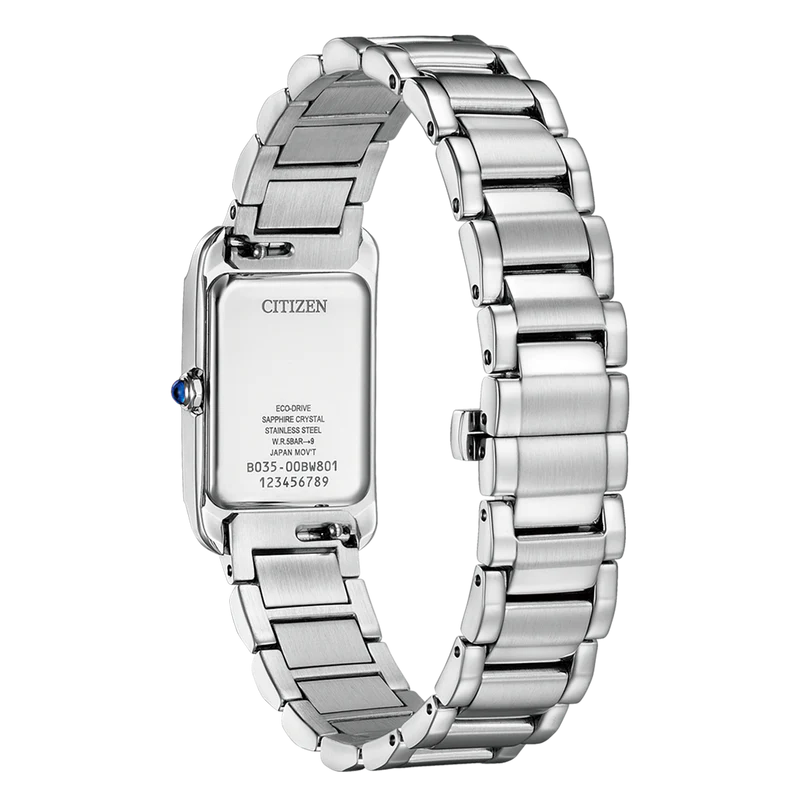 Citizen Ladies Contemporary Silver Eco-Drive Solar Dress Watch