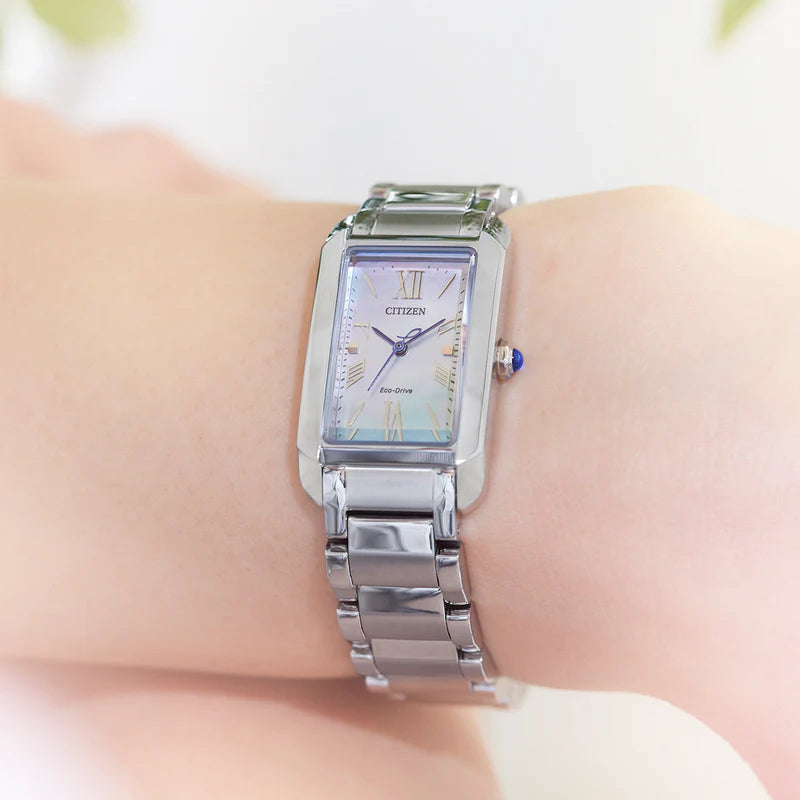 Citizen Ladies Contemporary Silver Eco-Drive Solar Dress Watch