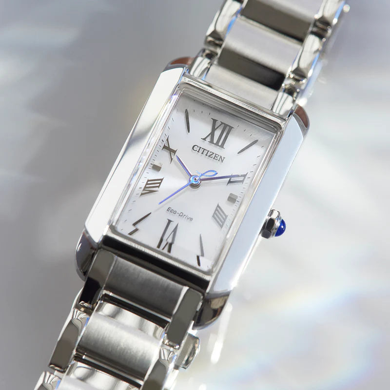 Citizen Ladies Contemporary Silver Eco-Drive Solar Dress Watch