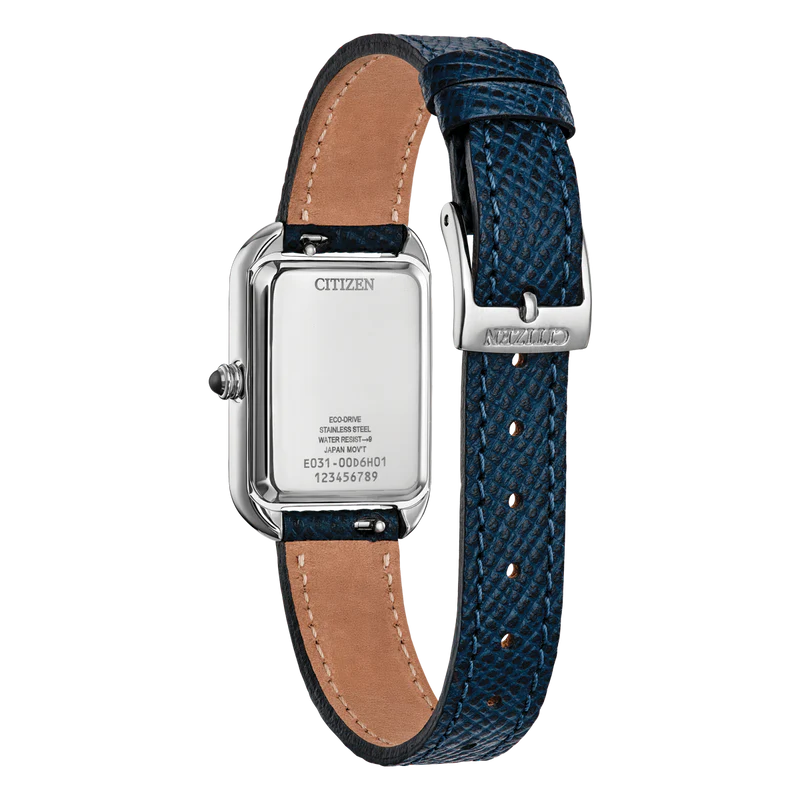 Citizen Ladies Naxy Blue Leather Eco-Drive Solar Watch