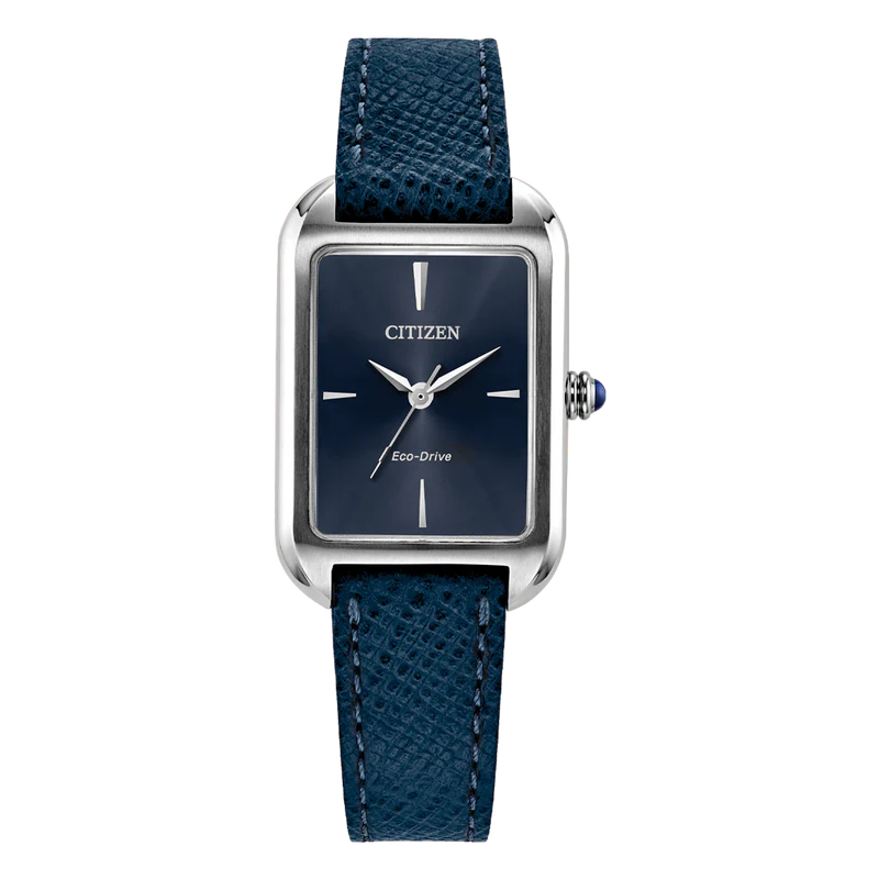 Citizen Ladies Naxy Blue Leather Eco-Drive Solar Watch