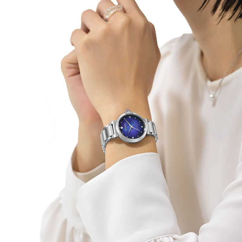Citizen Silver L UNITE with BLUE Ladies Dress Watch - Limited Edition
