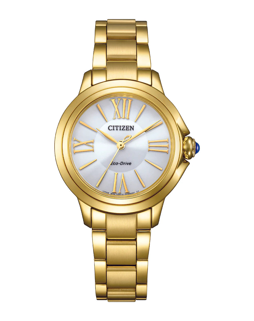 Citizen Eco-Drive Ceci Gold Tone White Dial Ladies Dress Watch