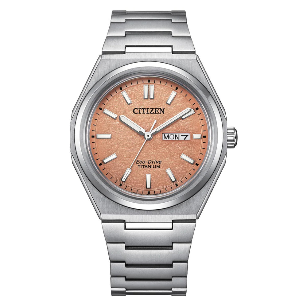 Citizen Mens Super Titanium Zenshin Eco-Drive Solar Chronograph Watch