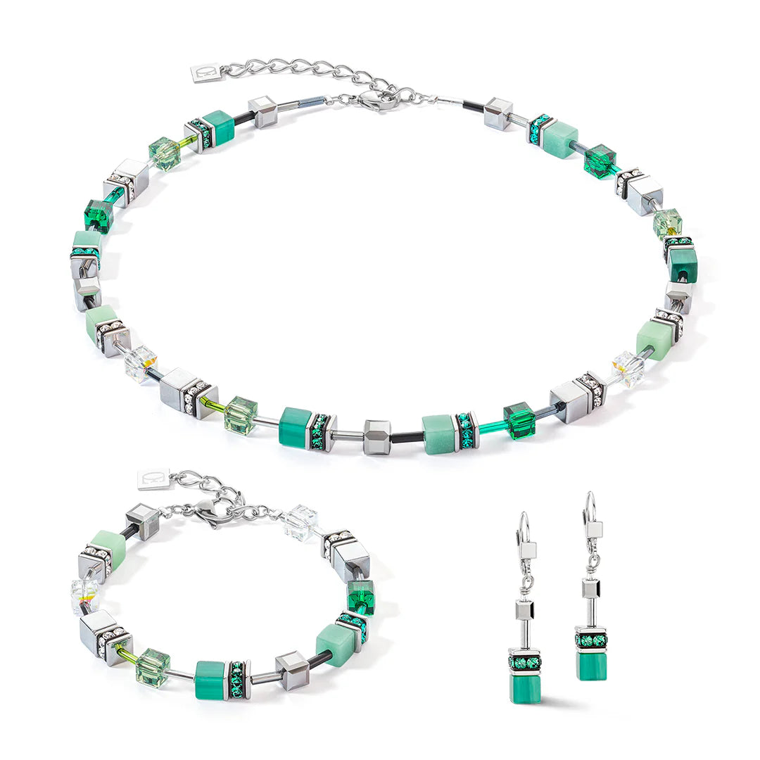Coeur De Lion - GeoCube FORREST Green Necklace