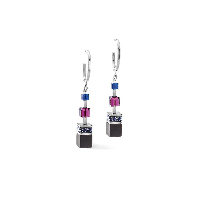 Coeur De Lion - GeoCube BLUE MOON Drop Earrings