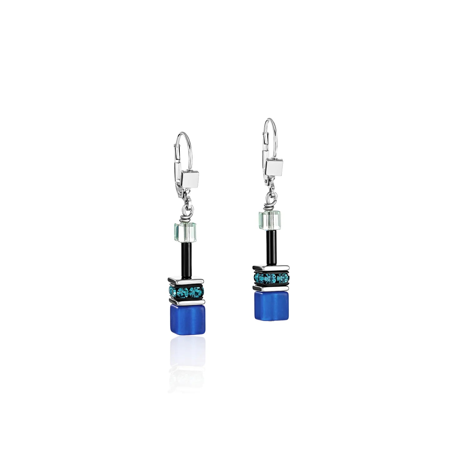 Coeur De Lion - GeoCube OCEANNA Blue Drop Earrings