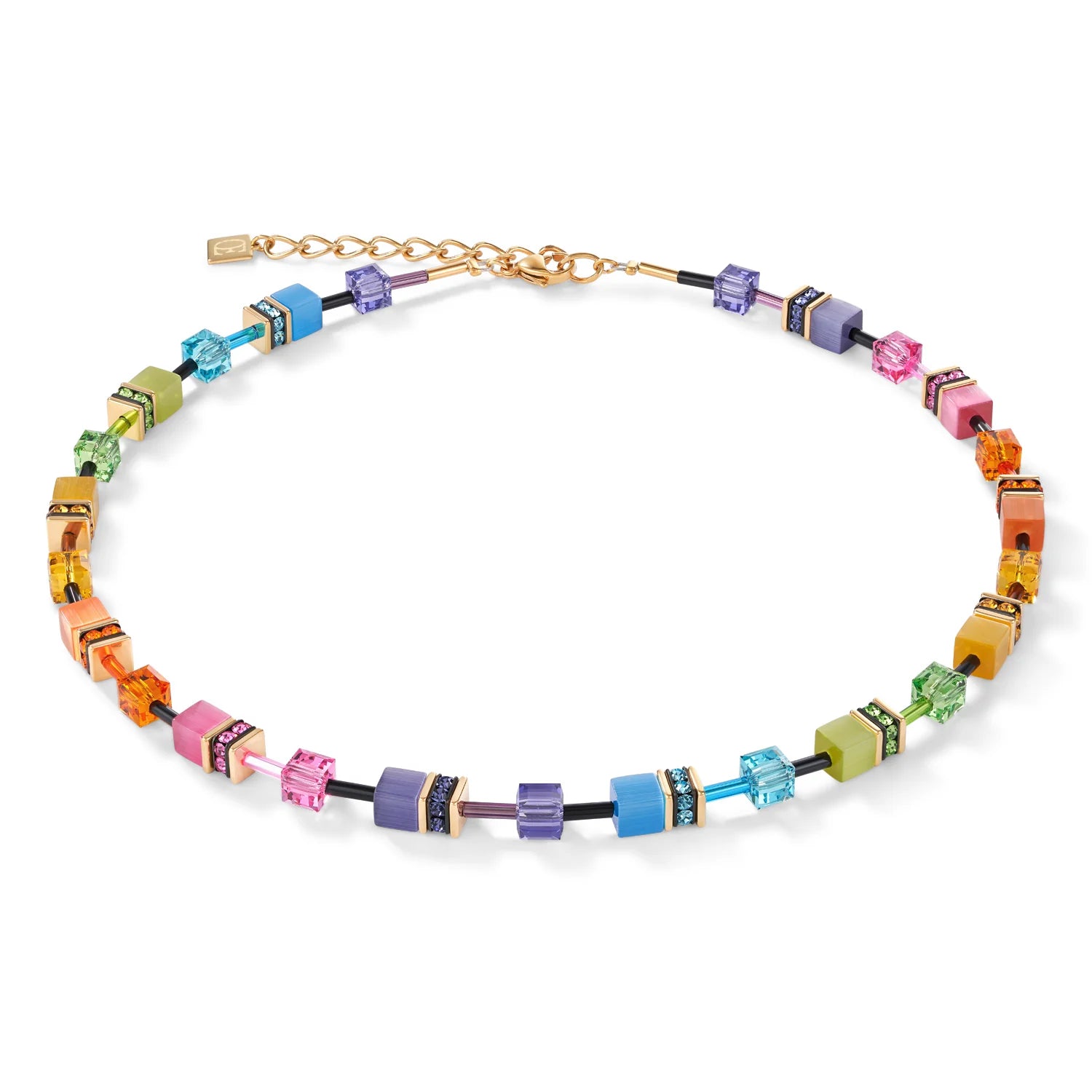 Coeur De Lion - GeoCube RAINBOW Necklace